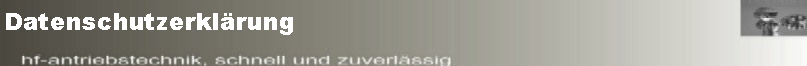 Datenschutzerklrung